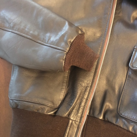 US Authentic Goatskin A2 Leather Jacket (US Army Air Force) - Picture 2 of 10